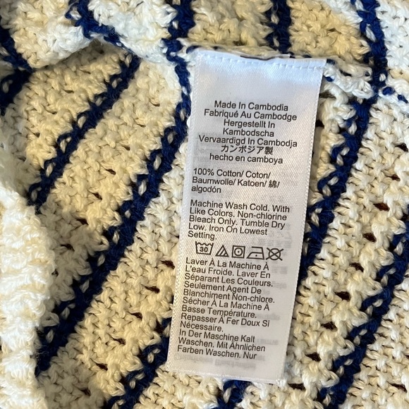 J. Crew Navy and White Striped Tank Top - Picture 8 of 12